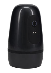 Pumped Vibrobator Pressure Suction 9 Function Vibrating Rechargeable Masturbator - Gun Metal